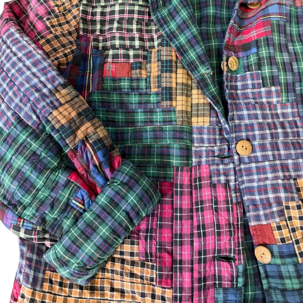 Quilted Multi-Color Patchwork Jacket - Women's - Picture 4 of 14